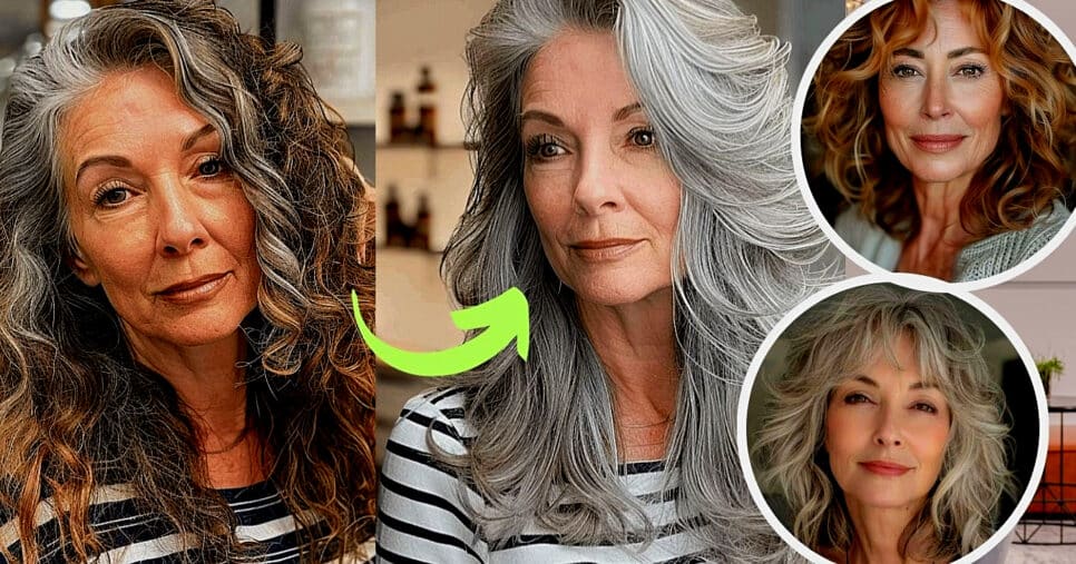 Conheça os cortes de cabelo que rejuvenescem as mulheres acima dos 60 (Foto Reprodução/Montagem/Lennita/Tv Foco/Canva/Pinterest)