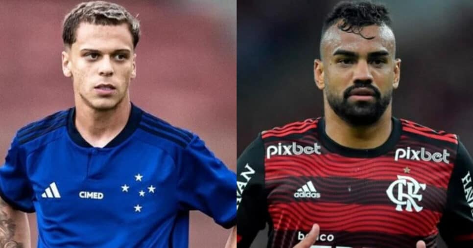 Dupla de Vitinho e desfecho de Fabrício Bruno: Cruzeiro (Foto: Reprodução/montagem TV Foco)