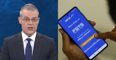 Eduardo Oinegue deu notícia sobre o FGTS (Foto: Band)
