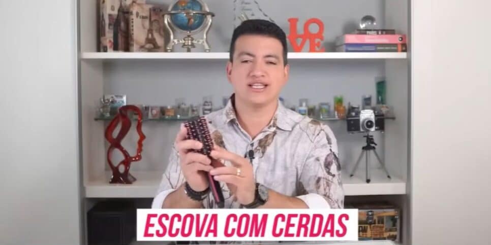 Escovas com cerdas são as mais recomendadas (Reprodução: Youtube)