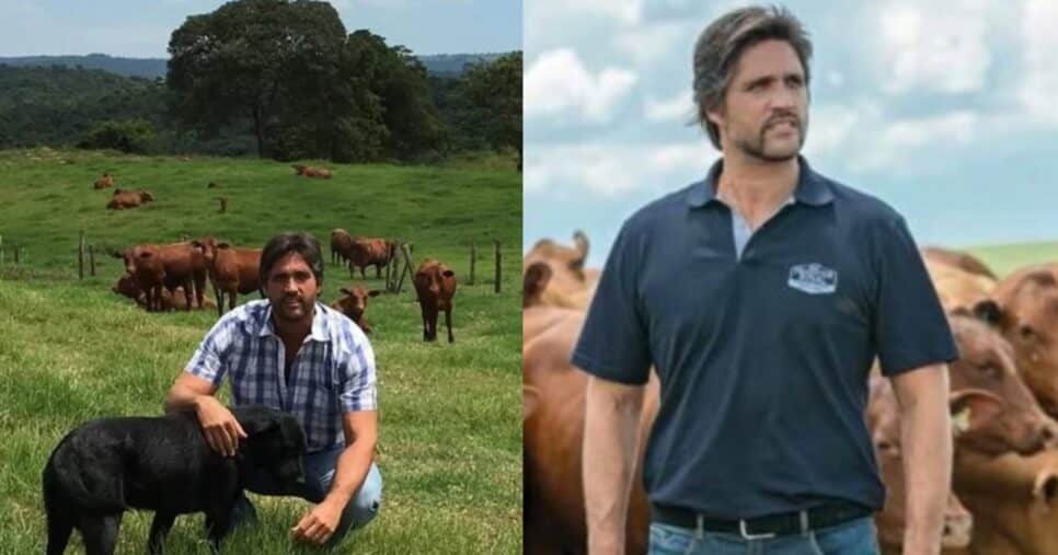 Fazenda de Léo Chaves, dupla de Victor, tem criação de gado e é absurda de luxuosa (Fotos: Reprodução/ Internet/ Montagem)