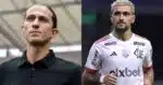 Filipe Luís e Arrascaeta- (Montagem / TV FOCO)