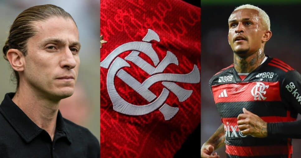 3 viradas atingem Filipe Luís no Flamengo - Foto: Montagem