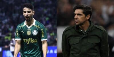 Abel Ferreira exige substituto de Flaco López (Reprodução: Marcello Zambrana / Cesar Greco)