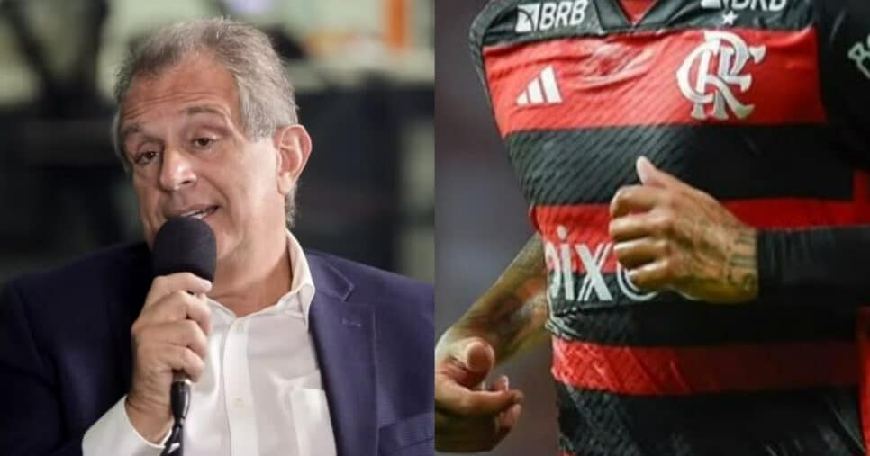 R$96M com Gabigol: Bap crava sobre +1 saída do Flamengo (Foto: Reprodução/Montagem TV Foco)