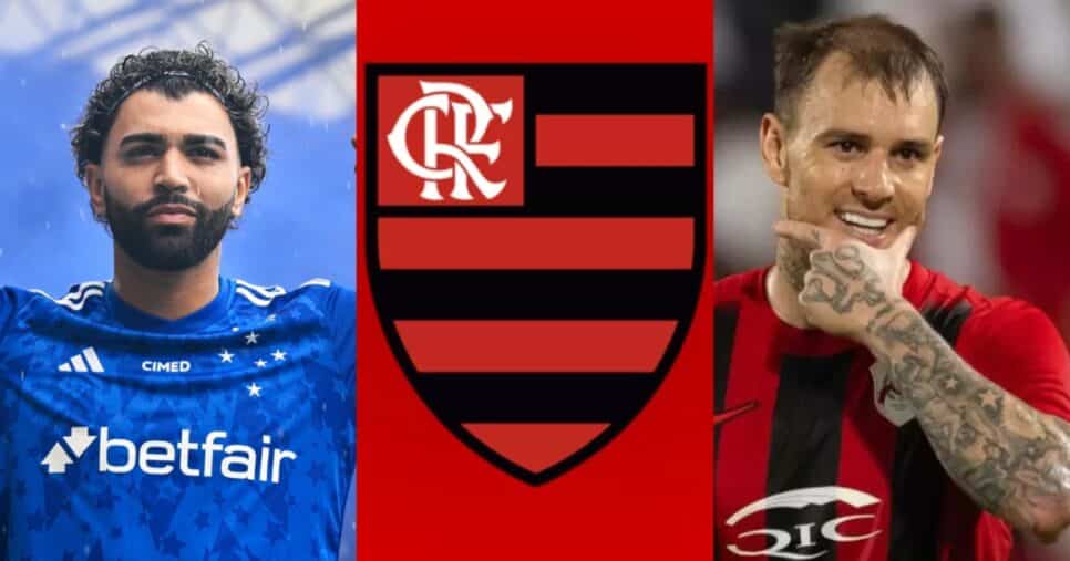 Flamengo crava 3 virada envolvendo substituto de Gabi e contratação de Róger Guedes - (Montagem / TV FOCO)