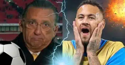 Galvão Bueno perde as estribeiras com atitude imperdoável de Neymar e detona jogador (Fotos: Reprodução/ Globo/ AFP/ Montagem)