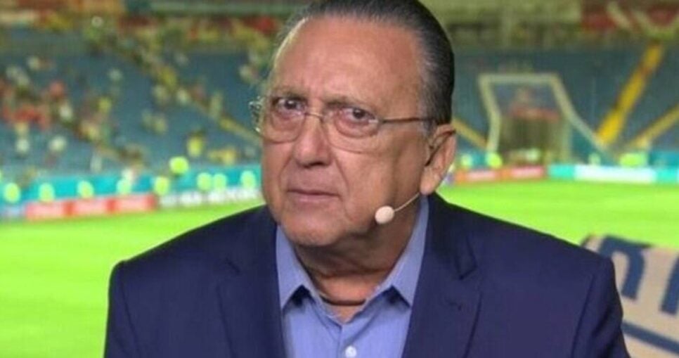 Galvão Bueno mete o bedelho em treta de gigantes (Foto: Reprodução/ Globo)