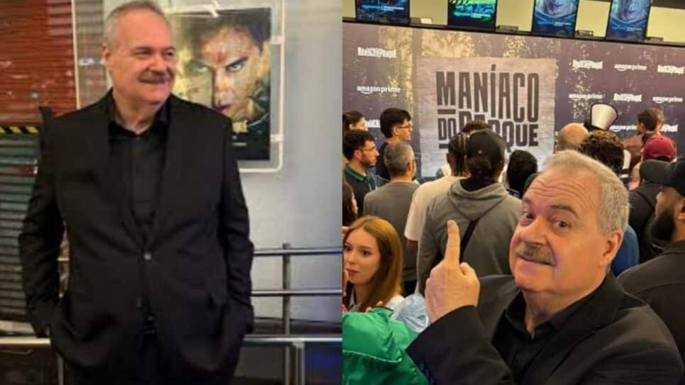 O Leão ressurgiu super bem em aparência, muito mais magro, divulgando filme e série documental do Maníaco do Parque (Fotos: Reprodução/ Instagram/ Montagem TV Foco)