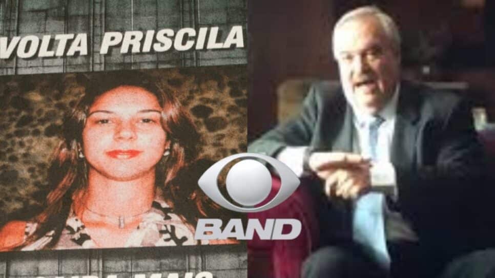 Documentário 'Volta Priscila', do Disney+ foi exibido na Band com participação do apresentador (Fotos: Reprodução/ Divulgação/ Disney/ Montagem TV Foco)