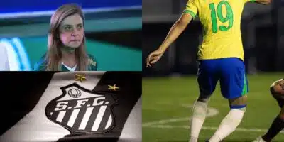 Santos arma rasteira em Leila Pereira por artilheiro (Reprodução: Montagem TV Foco)
