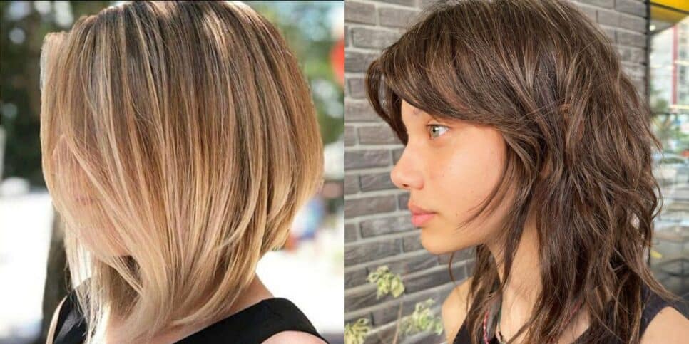 Corte Long Bob e Shaggy Hair (Reprodução: Montagem TV Foco)