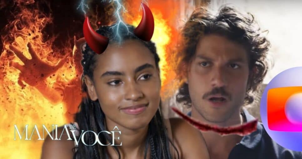 Viola arma vingança sórdida, destrói casamento e apunhala Mavi pelas costas em Mania de Você (Fotos: Reprodução/ TV Globo/ Freepik/ Montagem TV Foco)