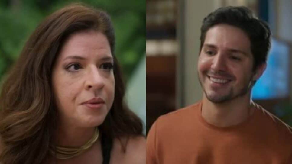 Fátima pede tempo a Gael (Fotos: Reprodução/ Globo/ Montagem TV Foco)