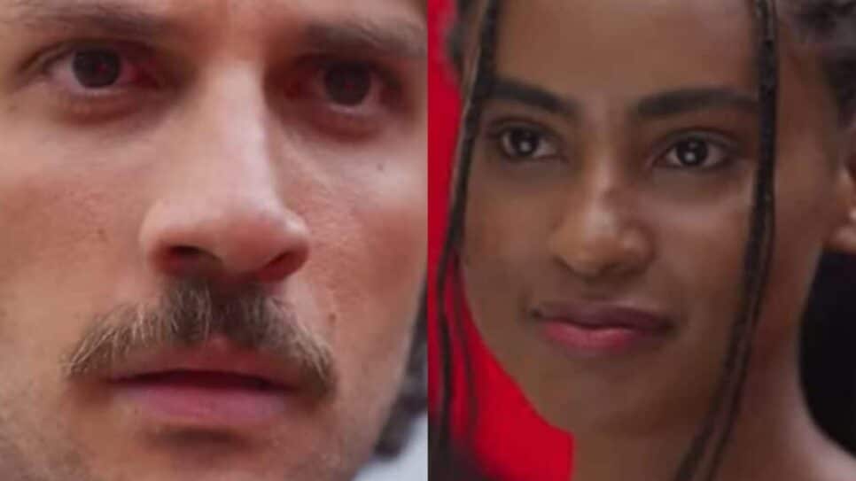 Mavi e Viola se reencontraram e despertou paixão novamente (Foto: Reprodução/ Globo/ Montagem TV Foco)