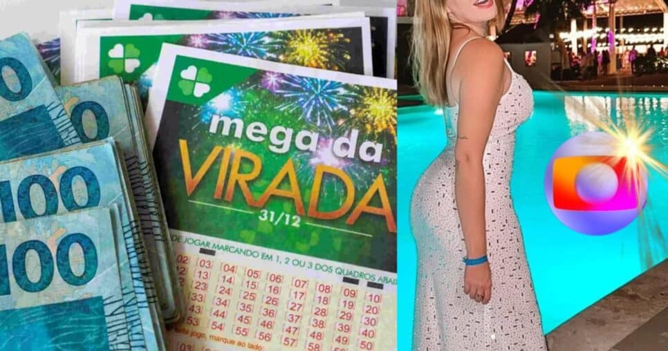 Estrela da Globo acerta na Mega da Virada, ganha pela 5ª vez e faz fortuna faraônica (Fotos: Reprodução/ Divulgação, CEF/ Instagram/ Montagem TV Foco)