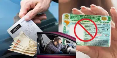 Multa de R$3 mil armada aos motoristas com Projeto de Lei (Reprodução: Montagem TV Foco)