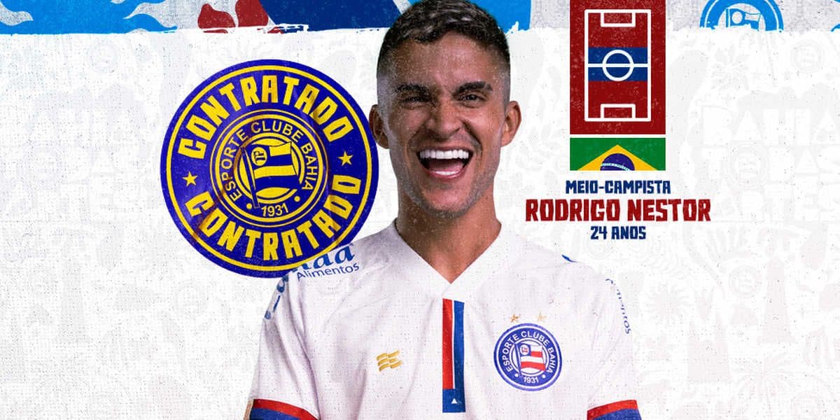 Nestor foi oficializado no Bahia (Reprodução: Instagram)