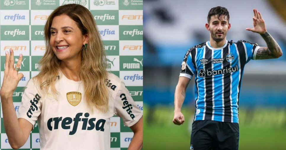 Villasanti, craque de R$28M e +1: Leila quer reforços no Palmeiras (Foto: Reprodução/Montagem TV Foco)