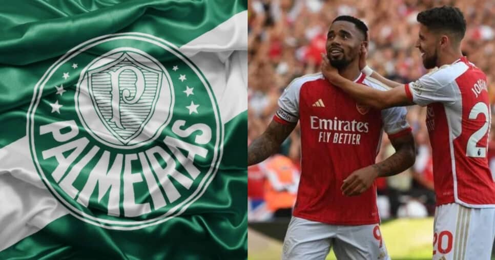 Leila ciente: Craque do Arsenal arma retorno triunfal pro Palmeiras (Foto: Reprodução/Montagem TV Foco)