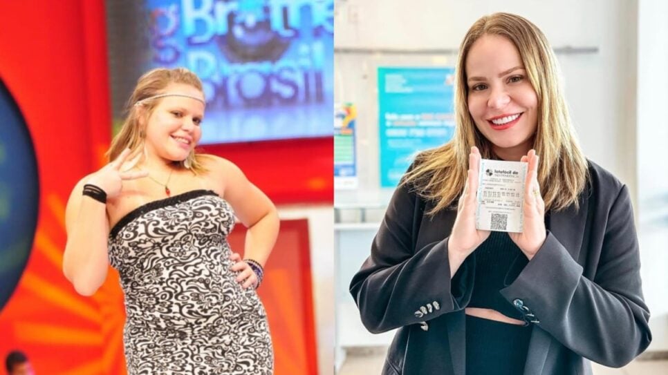 A famosa em seu tempo de BBB e hoje em dia como apostadora sortuda (Fotos: Reprodução/ Instagram/ Montagem TV Foco)