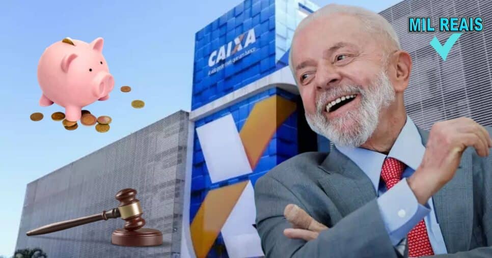 Conta poupança, lei, Lula e Caixa (Foto: Reprodução / Canva / Gov / Montagem TV Foco)