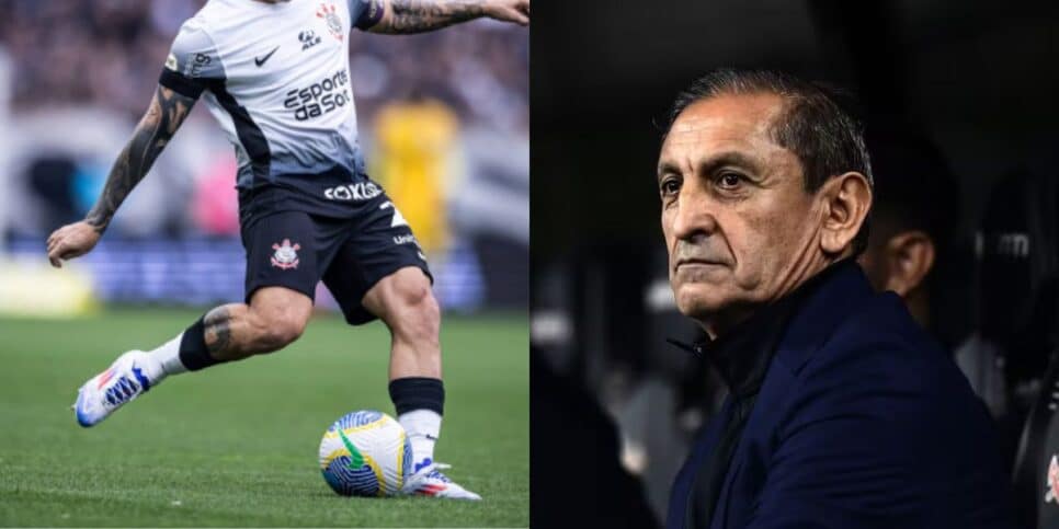 Ramón Díaz chora com debandada no Corinthians (Reprodução: Marcos Ribolli)