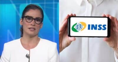 Renata Vasconcellos paralisa JN com novo veredito do INSS - (Montagem / TV FOCO)