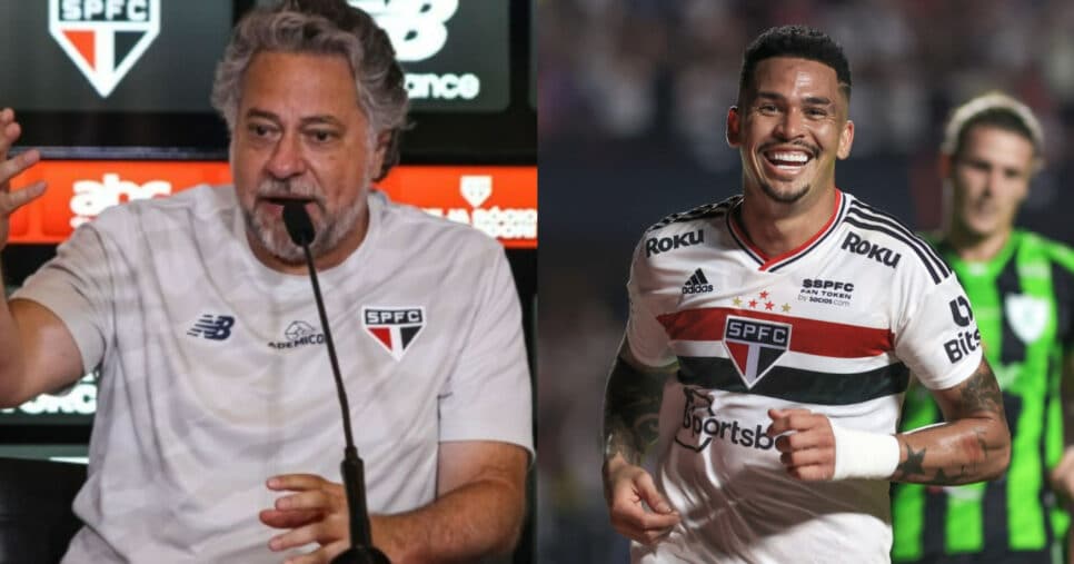 Casares bate martelo sobre ADEUS de Luciano no São Paulo (Foto: Reprodução/Montagem TV Foco)