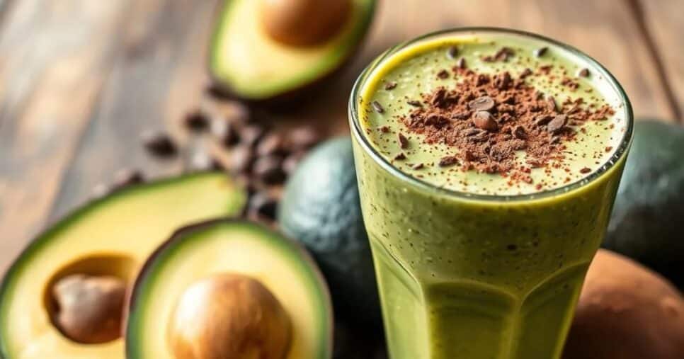 Shake de abacate com cacau (Foto Reprodução/Canva)