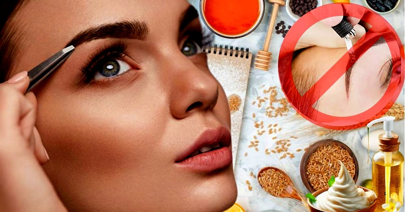 Receita natural engrossa sobrancelha sem uso da micropigmentação