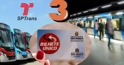 SPTrans, ônibus, metrô e Bilhete Único (Foto: Reprodução / Gov / Canva / Montagem TV Foco)
