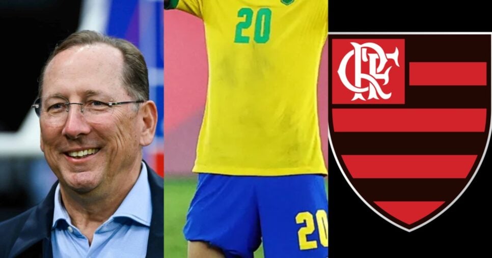 Textor crava rasteira no Flamengo e arma contratação de joia da Seleção - (Montagem / TV FOCO)