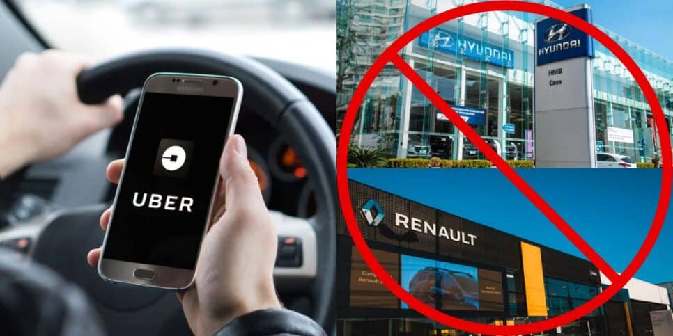 Uber traz proibição a carros da Hyundai e Renault (Reprodução: Montagem TV Foco)