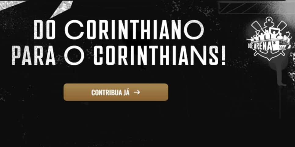 Ainda tem como doar na vaquinha (Reprodução: Corinthians)
