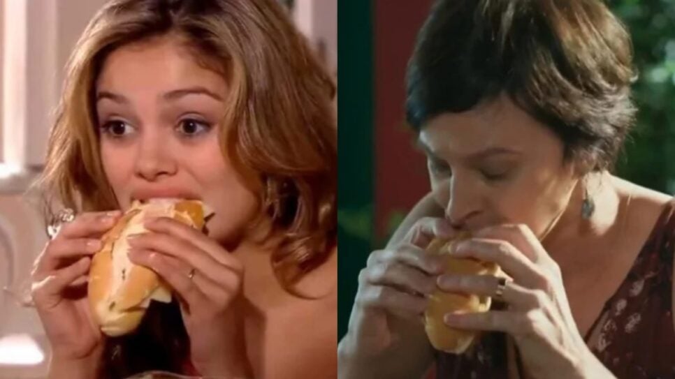 Momento icônico recriado após 14 anos na faixa das 19h (Fotos: Reprodução/ Globoplay/ Montagem TV Foco)