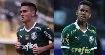 Atuesta e Estevão no Palmeiras - Foto Reprodução Internet