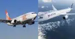 Avião da Gol / Avião de Latam - Montagem TVFOCO
