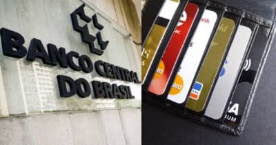 Banco Central e cartões de crédito (Fotos: Reproduções / Aloisio Maurício / Canva)