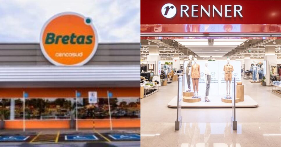 Supermercado Bretas e Renner - Foto: Montagem