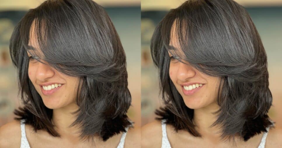 Modelo de cabelo Butterfly Cut Curto - Foto: Internet