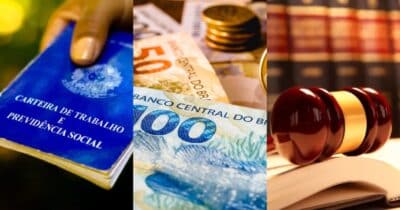 Lei trabalhista em vigor em 2025 libera corte de 4 benefícios aos CLTs - Foto: Montagem