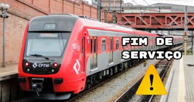 Fim de serviço popular da CPTM (Foto: Montagem)