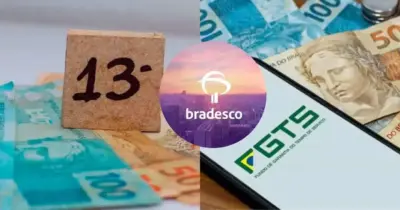 Antecipação do 13º salário e saque do FGTS: Bradesco libera 2 pagamentos para salvar milhões hoje (21)