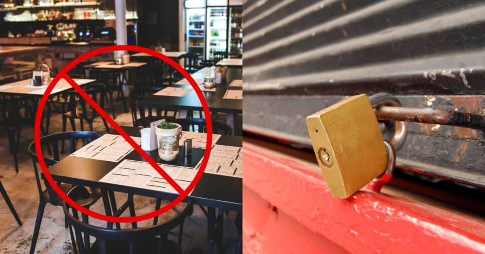 Fechamento de restaurante no RJ - Foto Reprodução Internet