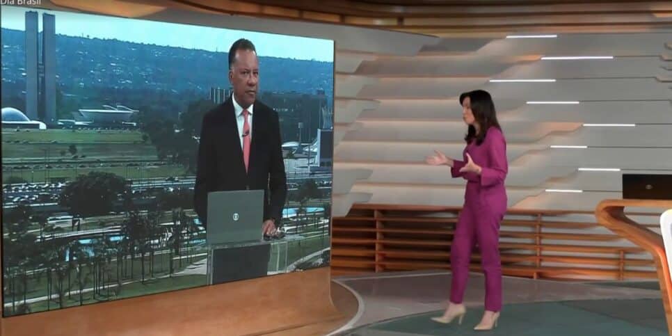 Heraldo Pereira e Ana Paula Araújo no Bom Dia Brasil (Foto: Reprodução / Globo)