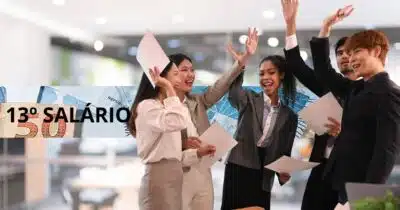 Ilustração 13º salário e trabalhadores CLTs (Fotos: Reproduções / Canva)