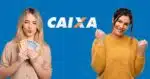 Ilustração pagamento 14º salário, mulheres e logo da Caixa (Fotos: Reproduções / Canva / Internet)