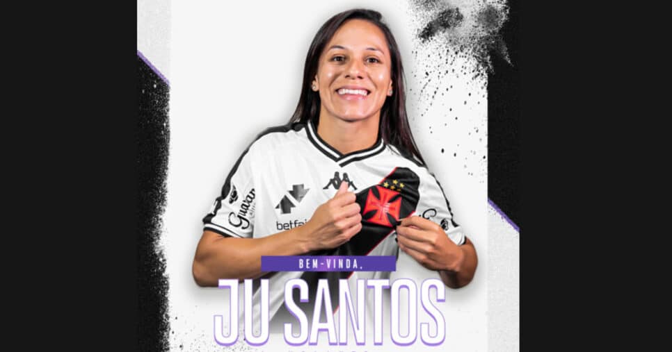 Ju Santos é o novo reforço do Vasco para 2025 (Foto: Reprodução)