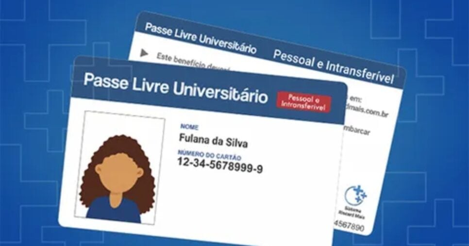 Passe Livre Universitário RioCard (Foto: Reprodução/ Internet)